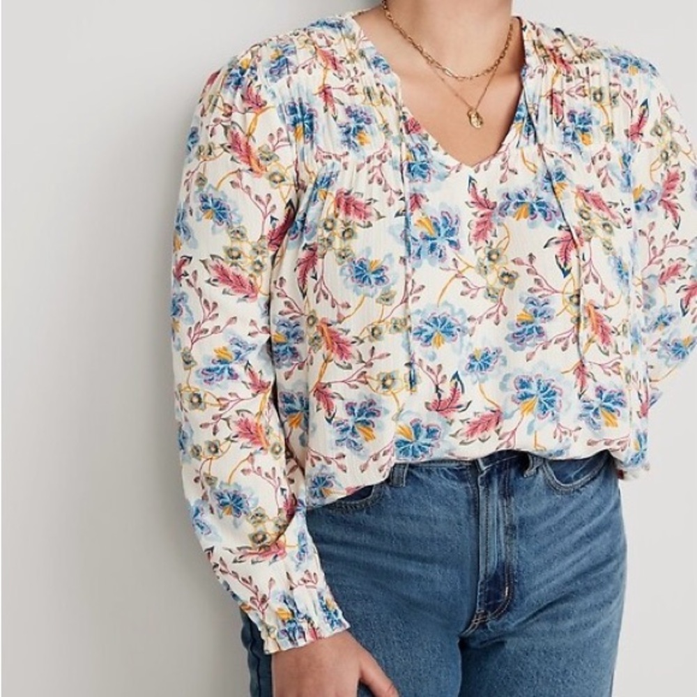 Floral Print Women's Top Old Navy